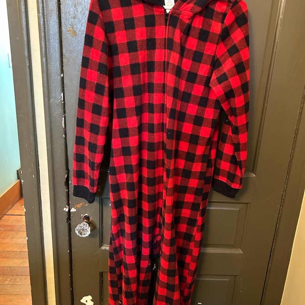 Red and Black Plaid onesie